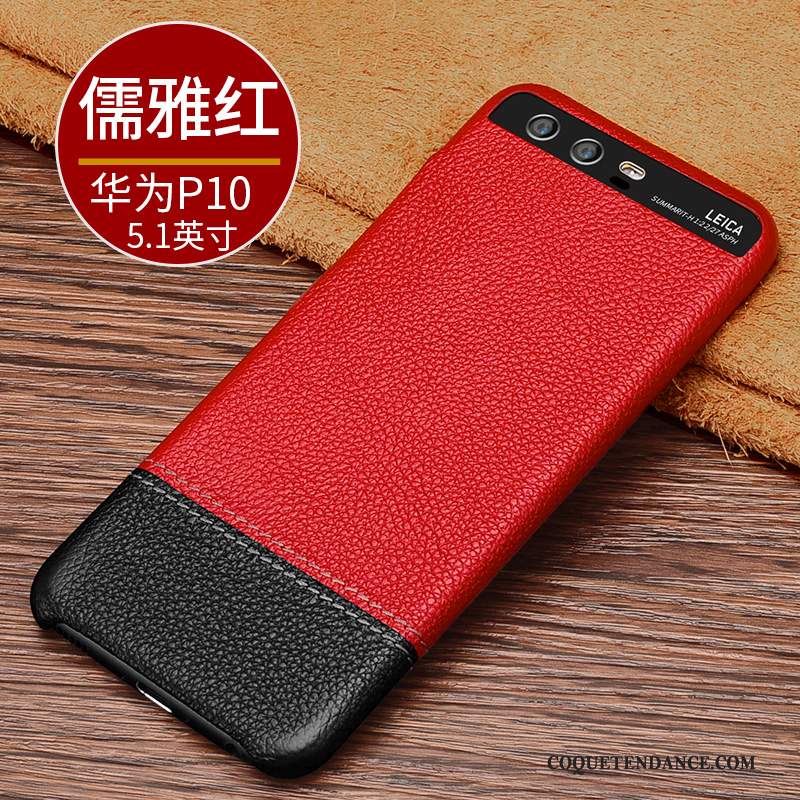 Huawei P10 Coque Étui En Cuir Business Incassable De Téléphone Protection