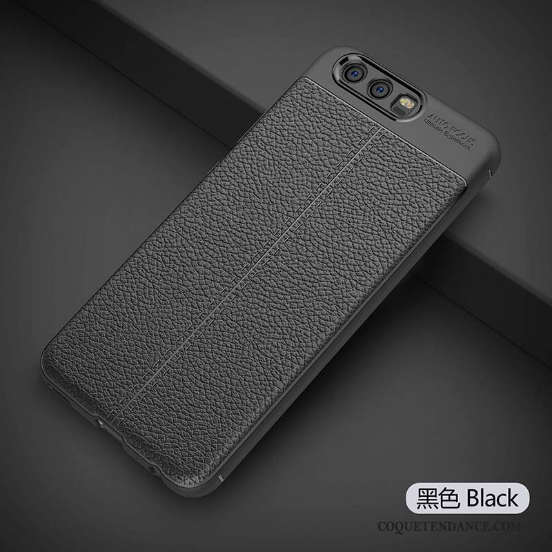 Huawei P10 Coque Étui Silicone Gris Tout Compris Noir