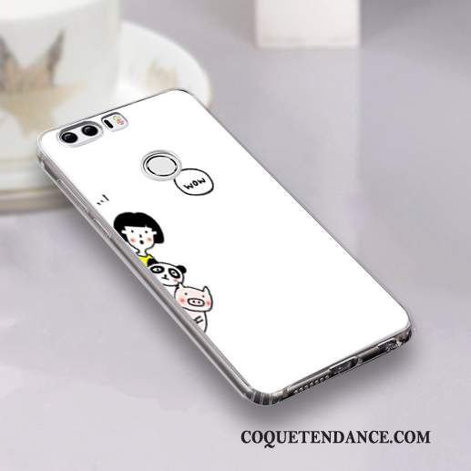 Huawei P10 Lite Coque Incassable Protection Transparent Blanc Dessin Animé