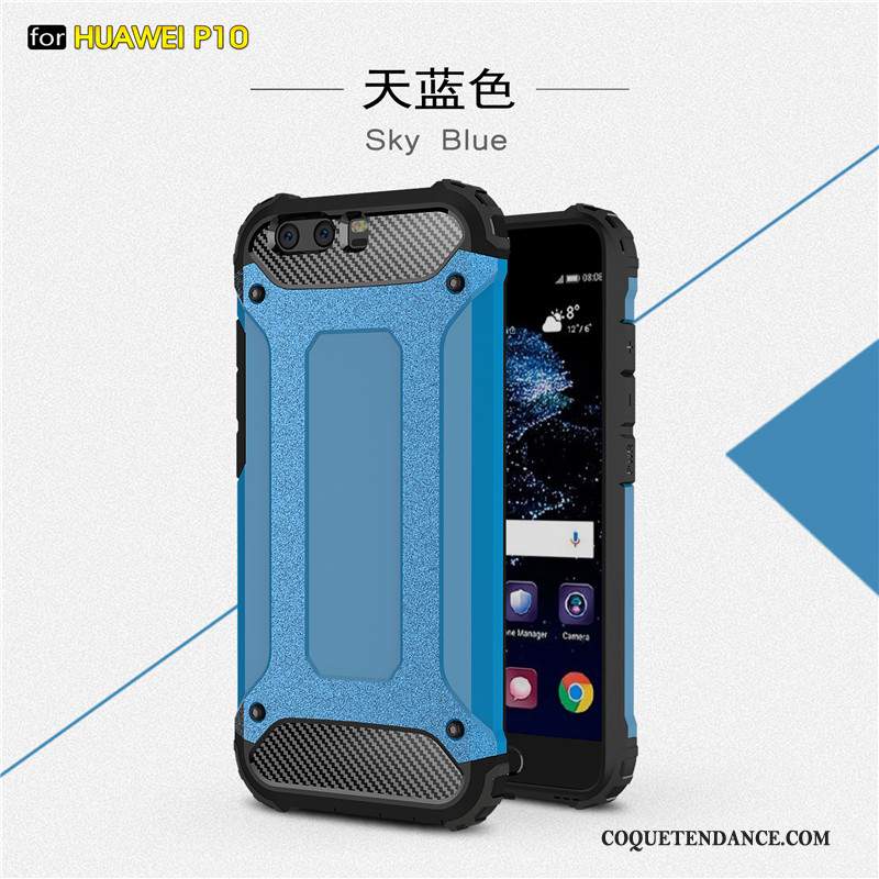 Huawei P10 Plus Coque Accessoires De Téléphone Or Pu Incassable