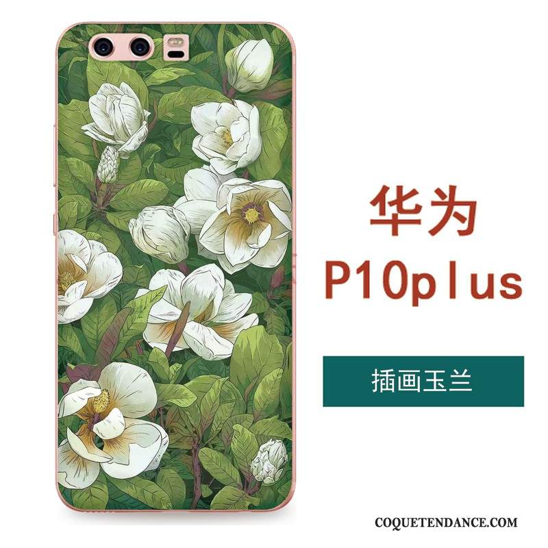 Huawei P10 Plus Coque Art Silicone Tout Compris De Téléphone Vert