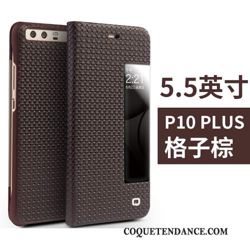 Huawei P10 Plus Coque Cuir Véritable De Téléphone Housse Business Étui En Cuir