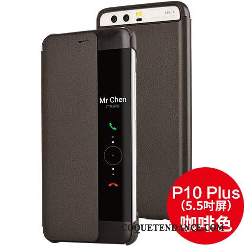 Huawei P10 Plus Coque De Téléphone Noir Étui Clamshell Protection