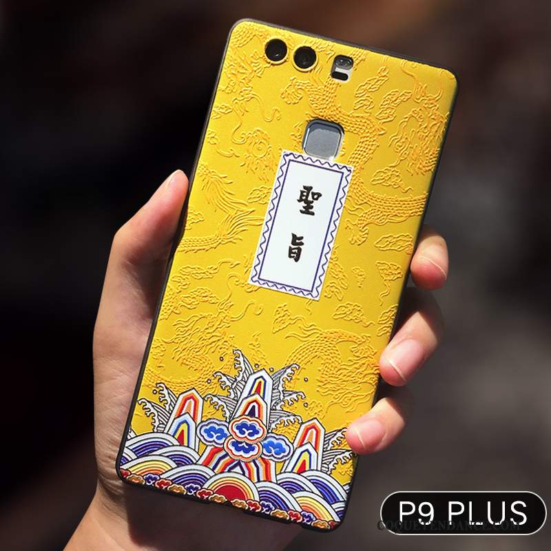 Huawei P10 Plus Coque De Téléphone Très Mince Jaune Incassable Étui