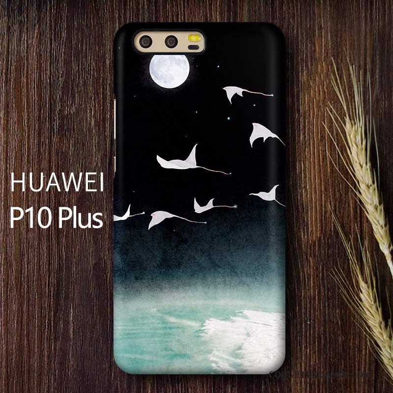 Huawei P10 Plus Coque Délavé En Daim Art Personnalité Difficile Jaune