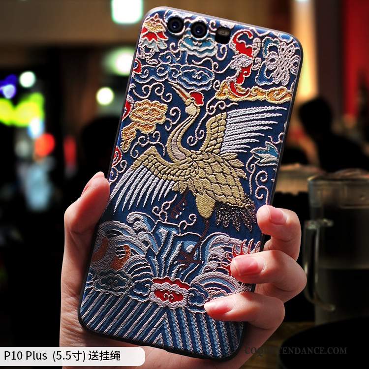 Huawei P10 Plus Coque Fluide Doux De Téléphone Style Chinois Étui Tout Compris
