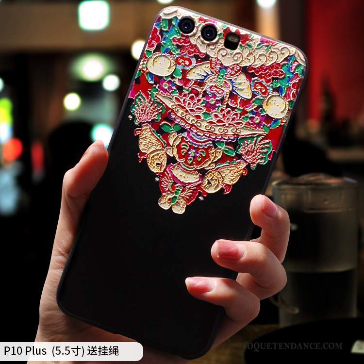 Huawei P10 Plus Coque Fluide Doux De Téléphone Style Chinois Étui Tout Compris