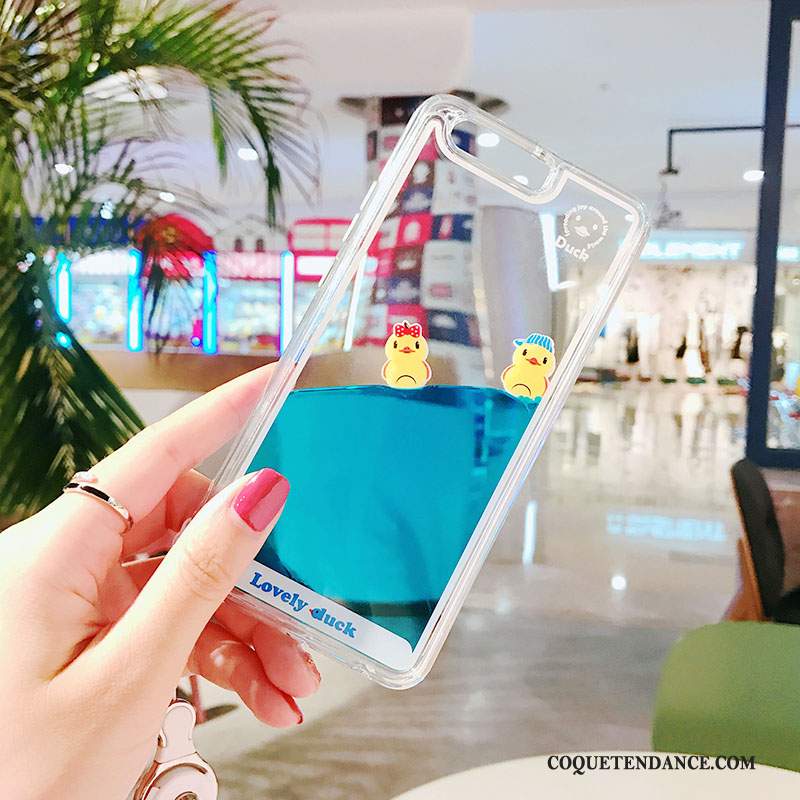 Huawei P10 Plus Coque Liquide Petit Couler Bleu Créatif