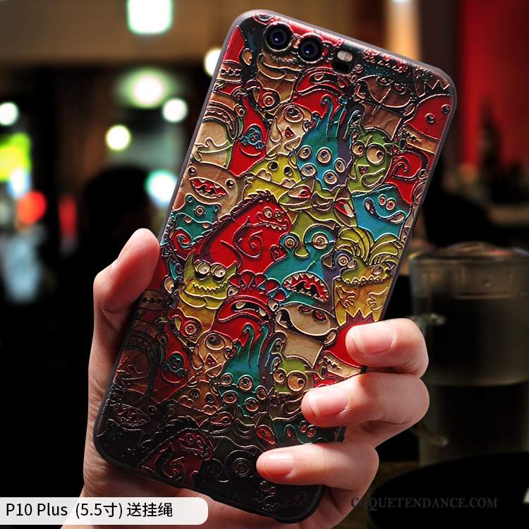 Huawei P10 Plus Coque Multicolore Créatif Dessin Animé Incassable Personnalité