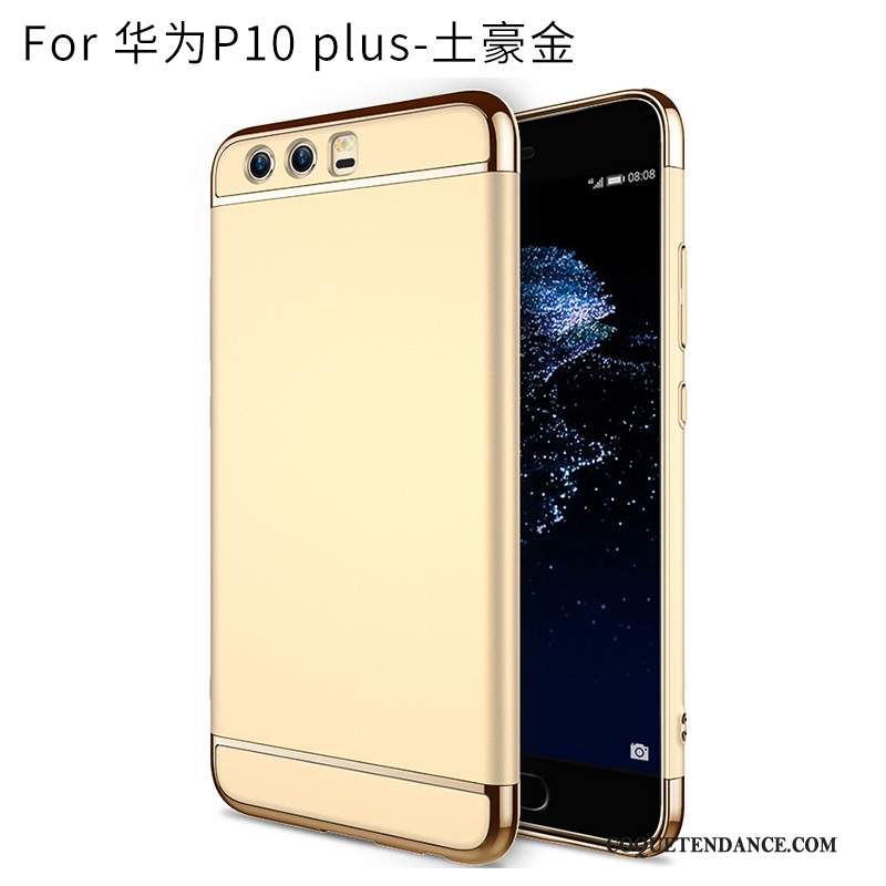 Huawei P10 Plus Coque Or Tendance Incassable Personnalité Protection