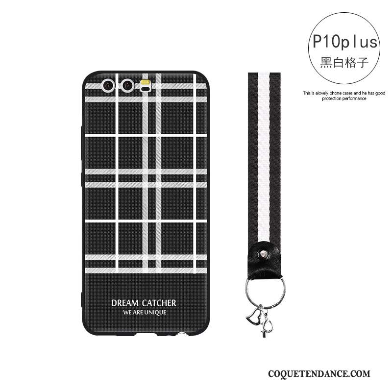 Huawei P10 Plus Coque Silicone De Téléphone Étui Fluide Doux Plaid