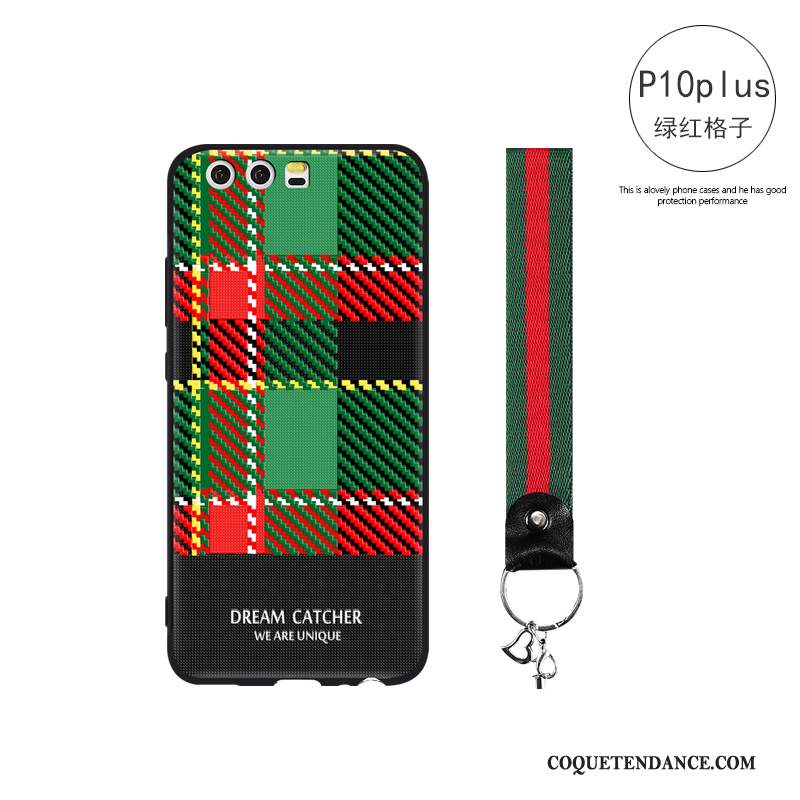 Huawei P10 Plus Coque Silicone De Téléphone Étui Fluide Doux Plaid