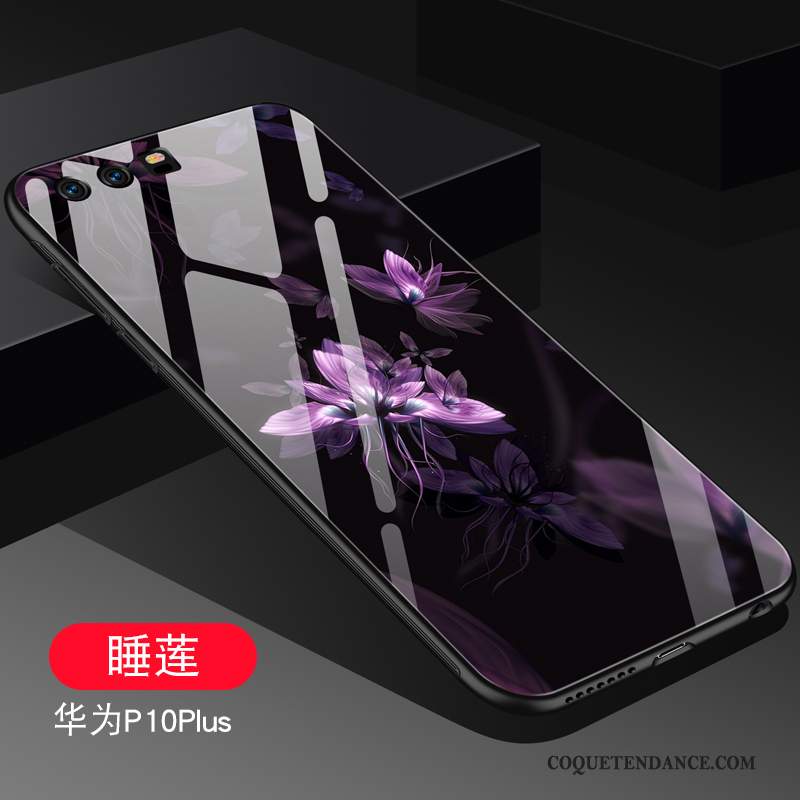 Huawei P10 Plus Coque Silicone Personnalité Tout Compris Étui Noir