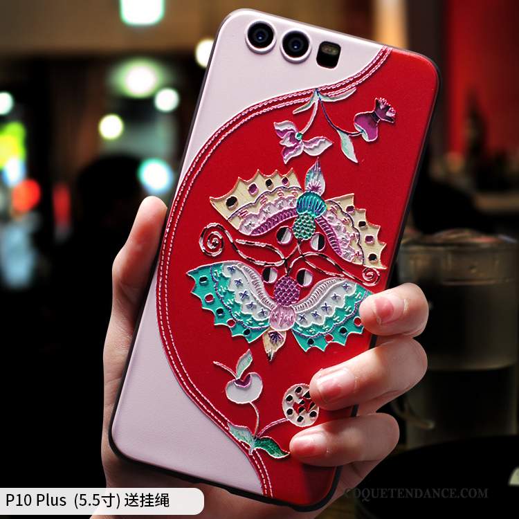 Huawei P10 Plus Coque Vintage Silicone De Téléphone Tout Compris Style Chinois