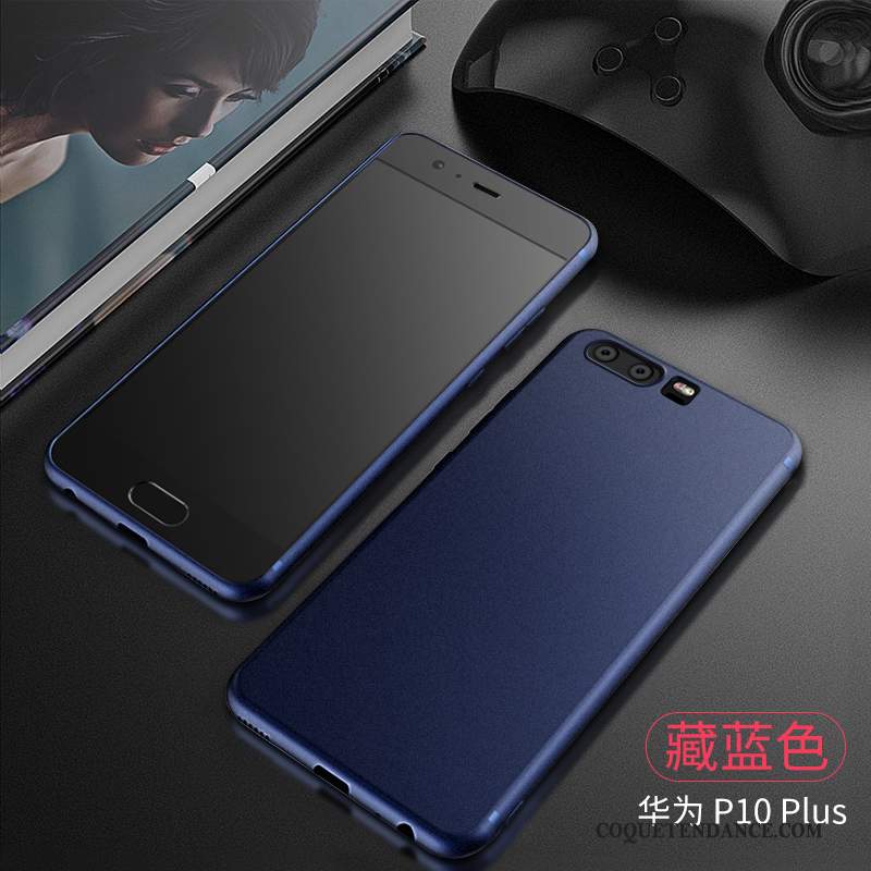 Huawei P10 Plus Coque Étui Très Mince De Téléphone Fluide Doux Noir