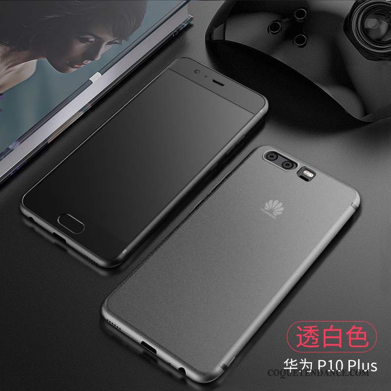 Huawei P10 Plus Coque Étui Très Mince De Téléphone Fluide Doux Noir