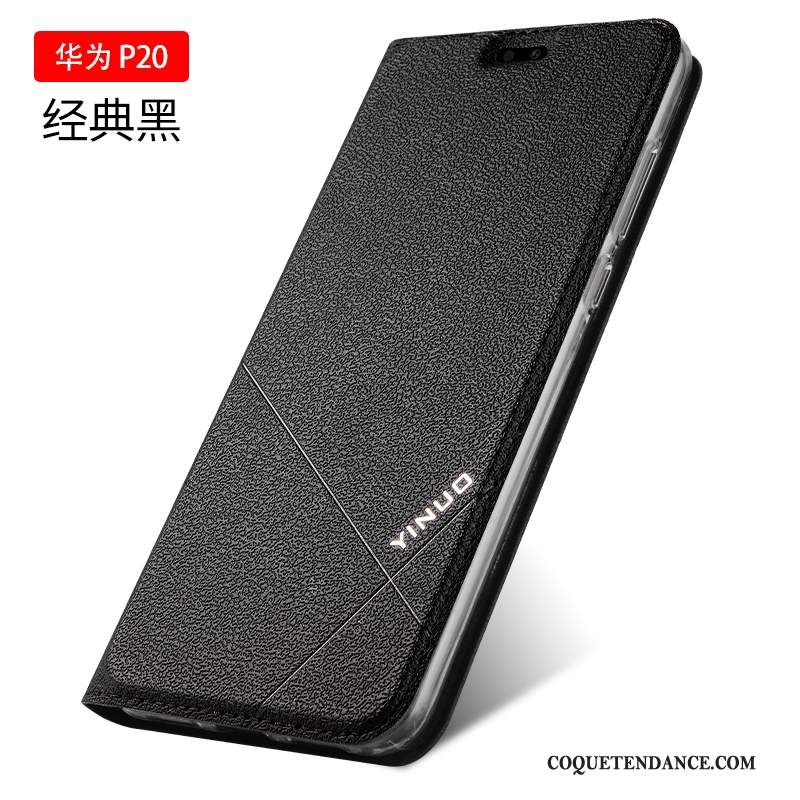 Huawei P20 Coque Incassable Étui En Cuir Tout Compris De Téléphone