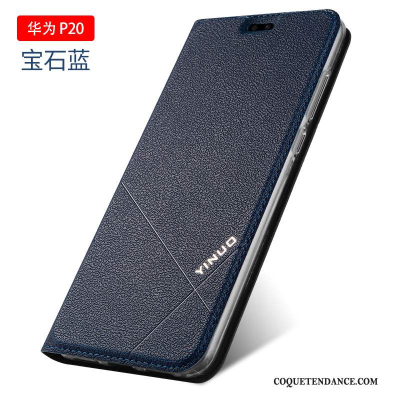 Huawei P20 Coque Incassable Étui En Cuir Tout Compris De Téléphone