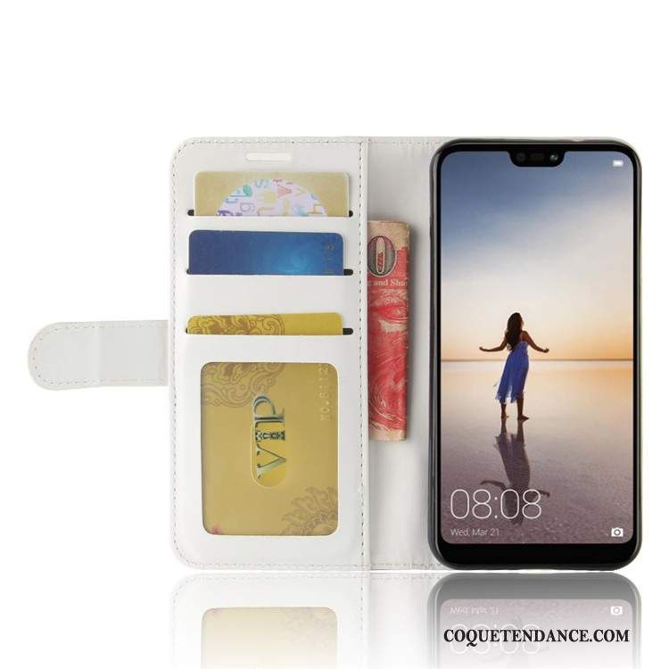 Huawei P20 Lite Coque Housse Étui En Cuir Silicone Protection