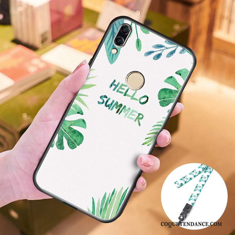 Huawei P20 Lite Coque Petit Délavé En Daim Protection Frais Vert