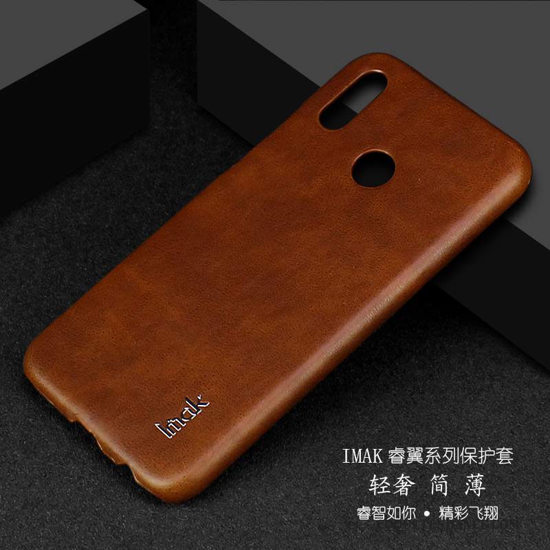 Huawei P20 Lite Coque Étui En Cuir Simple Business Noir Protection