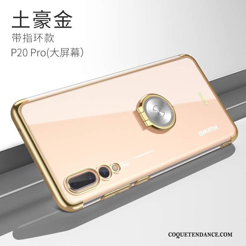 Huawei P20 Pro Coque Rose De Téléphone Transparent Créatif Étui
