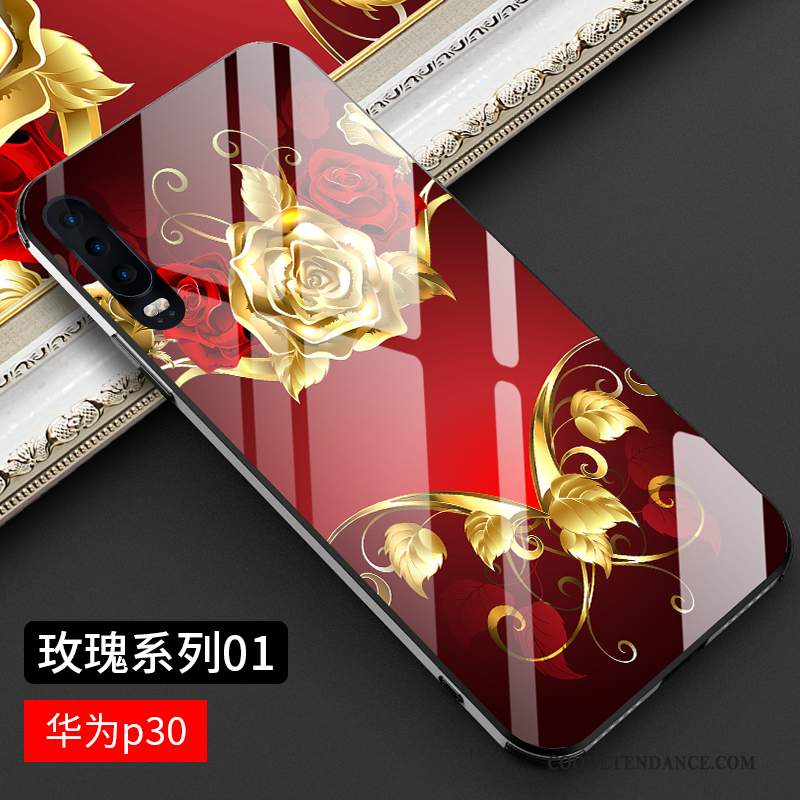 Huawei P30 Coque Créatif Très Mince Personnalité Verre Luxe