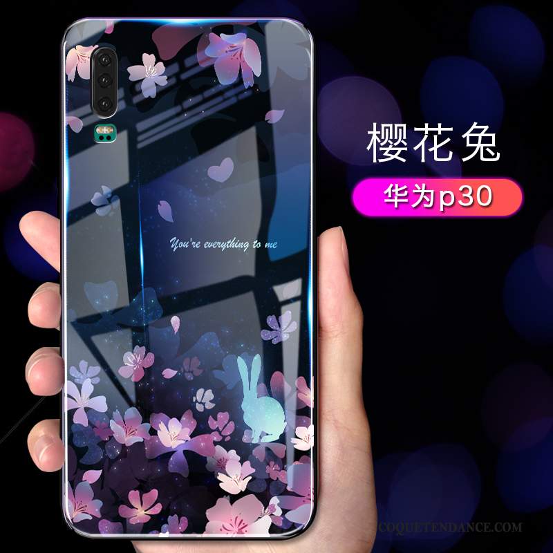 Huawei P30 Coque Frais Créatif De Téléphone Tout Compris Rose