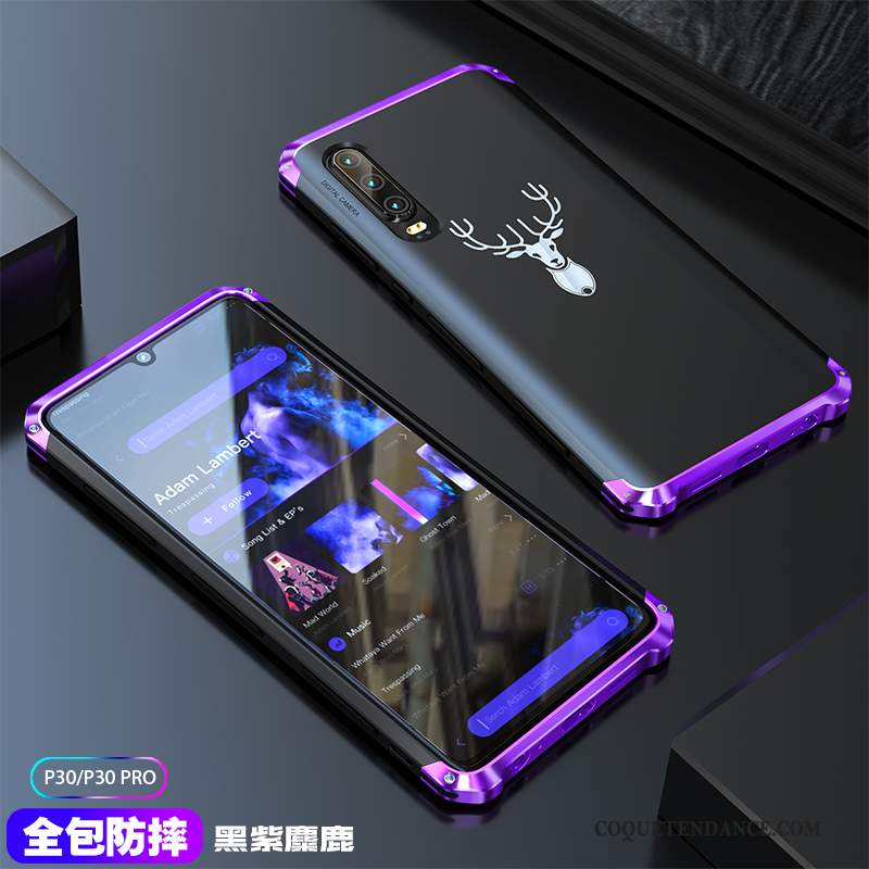 Huawei P30 Coque Nouveau Tout Compris Incassable Violet Marque De Tendance
