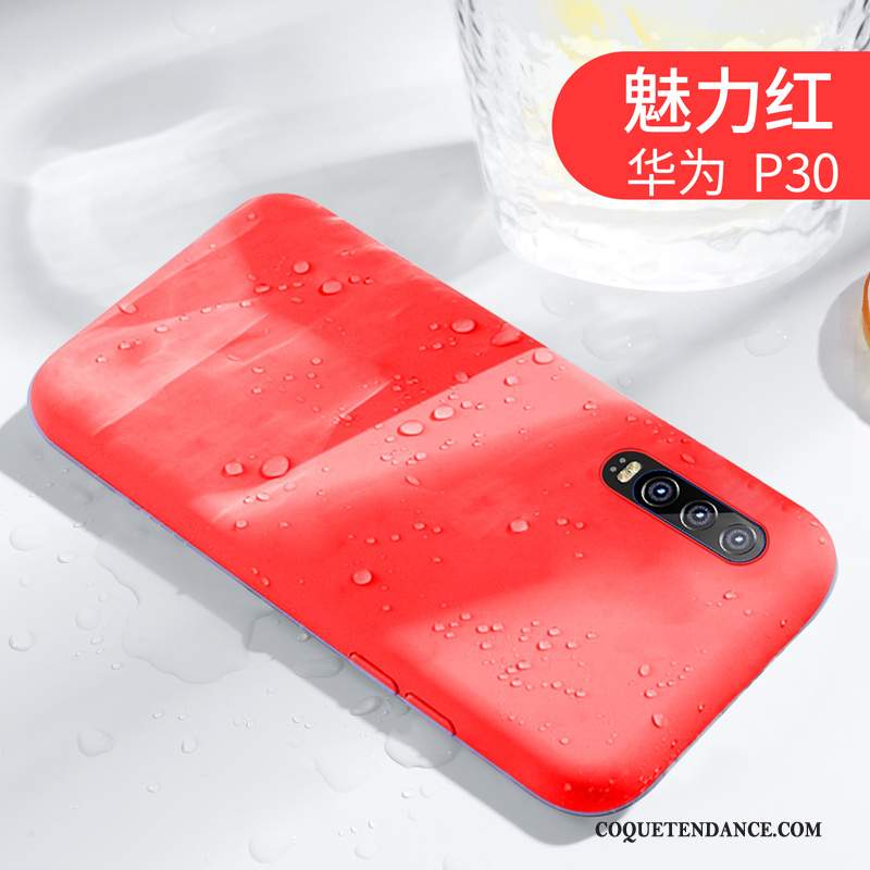 Huawei P30 Coque Protection Couleur Unie Simple Incassable