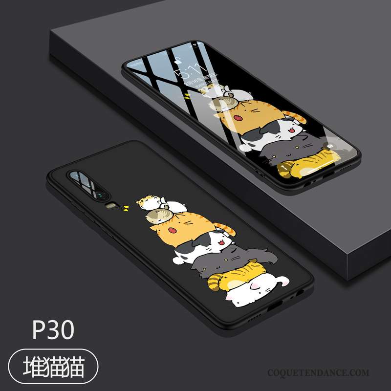 Huawei P30 Coque Silicone Protection Tout Compris Jeunesse Noir
