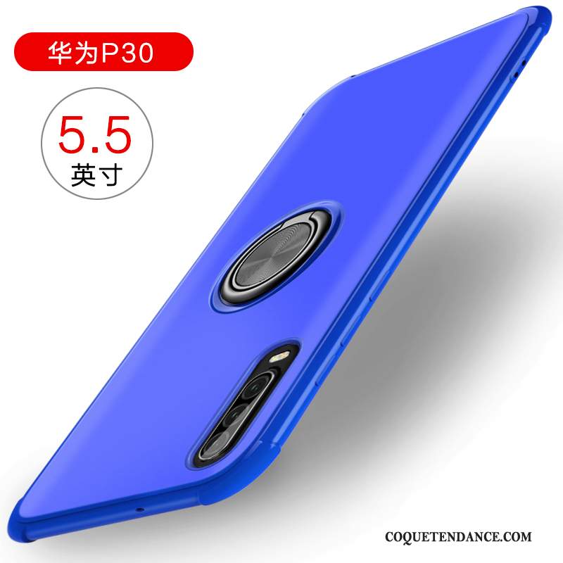 Huawei P30 Coque Support Silicone Anneau Protection Ornements Suspendus