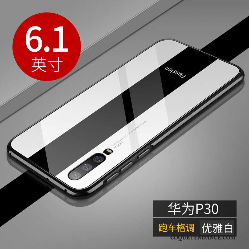 Huawei P30 Coque Très Mince Incassable Protection De Téléphone Net Rouge