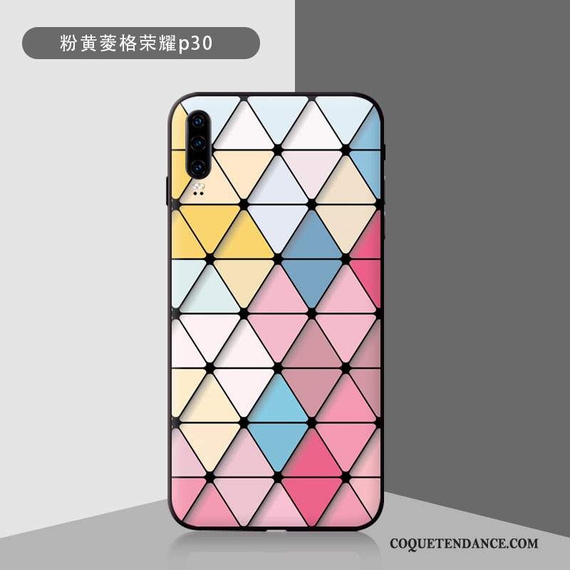 Huawei P30 Coque Verre Trempé Tout Compris Difficile Étui Protection