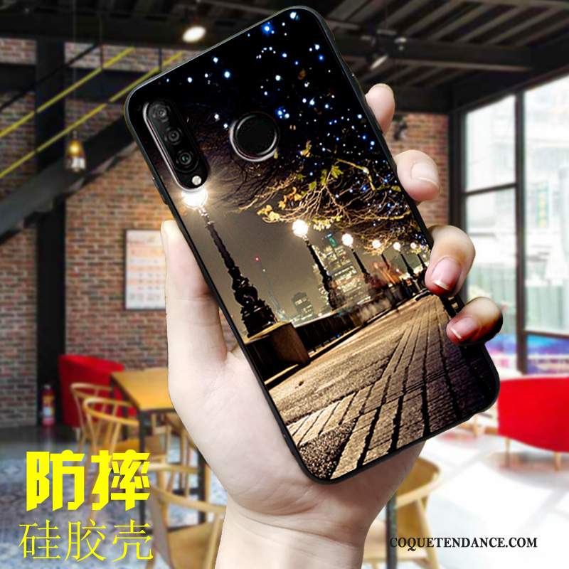 Huawei P30 Lite Coque Fluide Doux De Téléphone Silicone Incassable