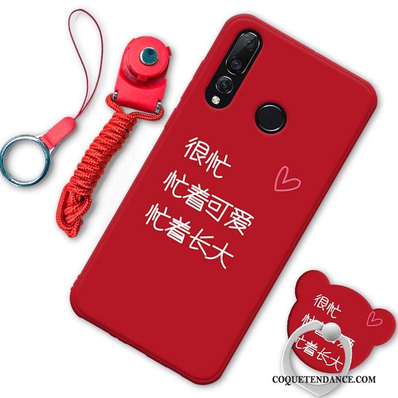 Huawei P30 Lite Coque Fluide Doux Tout Compris Mode Étui Rouge