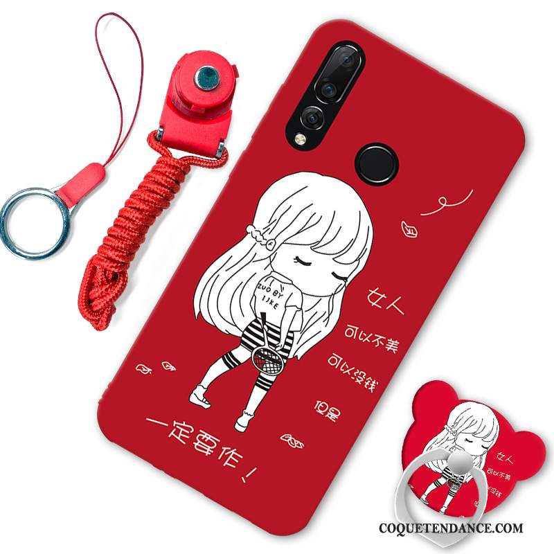 Huawei P30 Lite Coque Net Rouge Mode Marque De Tendance Dessin Animé Protection