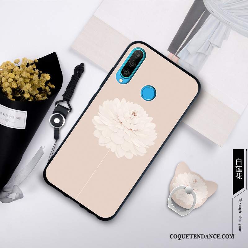 Huawei P30 Lite Coque Étui De Téléphone Fluide Doux Délavé En Daim Mode