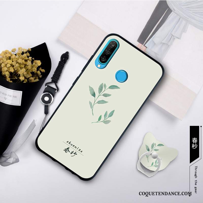 Huawei P30 Lite Coque Étui De Téléphone Fluide Doux Délavé En Daim Mode