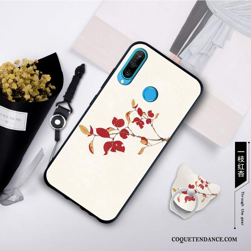 Huawei P30 Lite Coque Étui De Téléphone Fluide Doux Délavé En Daim Mode