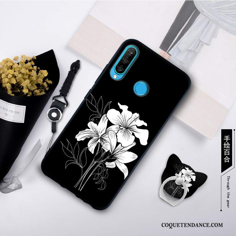 Huawei P30 Lite Coque Étui De Téléphone Fluide Doux Délavé En Daim Mode