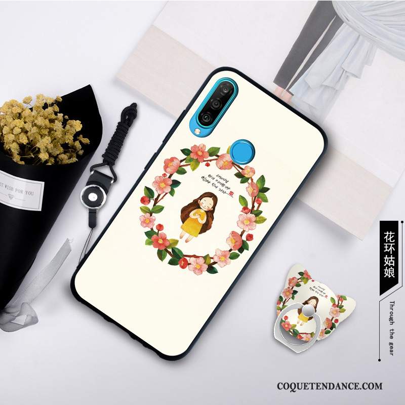 Huawei P30 Lite Coque Étui De Téléphone Fluide Doux Délavé En Daim Mode