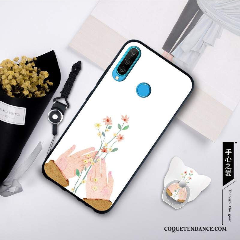 Huawei P30 Lite Coque Étui De Téléphone Fluide Doux Délavé En Daim Mode