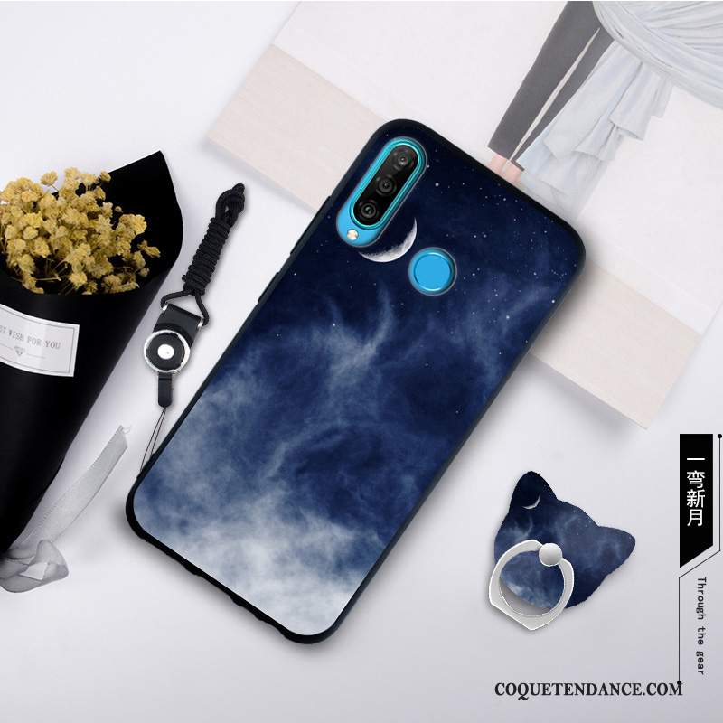 Huawei P30 Lite Coque Étui De Téléphone Fluide Doux Délavé En Daim Mode