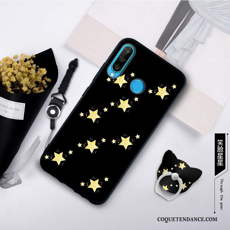 Huawei P30 Lite Coque Étui De Téléphone Fluide Doux Délavé En Daim Mode