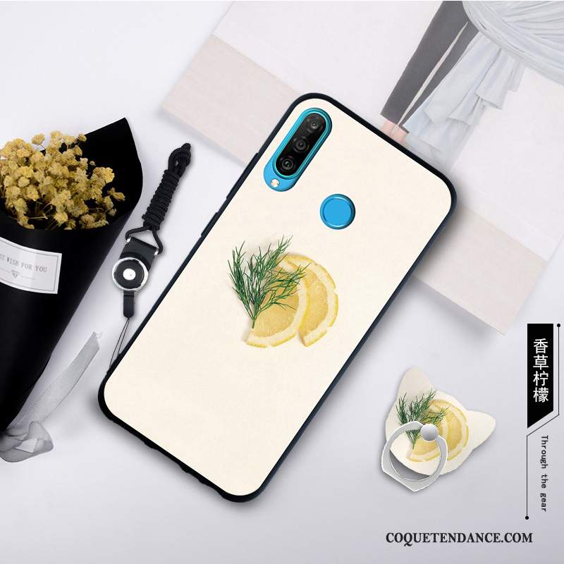 Huawei P30 Lite Coque Étui De Téléphone Fluide Doux Délavé En Daim Mode