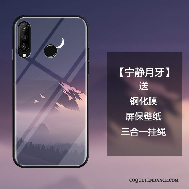 Huawei P30 Lite Coque Étui Personnalité Ornements Suspendus Créatif Violet