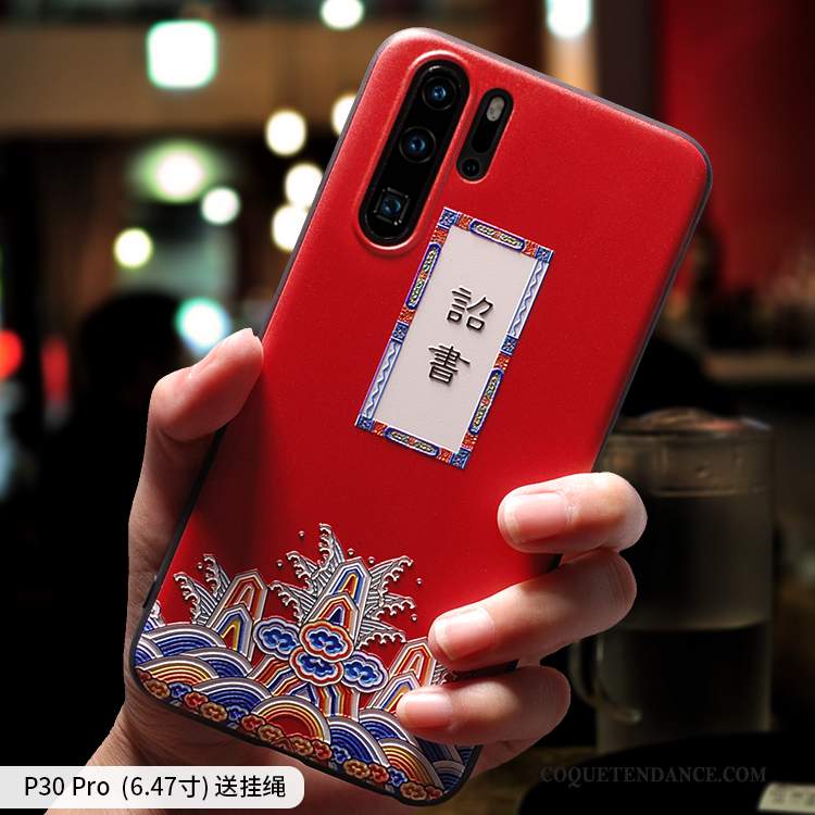 Huawei P30 Pro Coque Créatif Silicone Fluide Doux Ornements Suspendus Nouveau