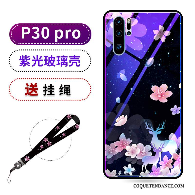 Huawei P30 Pro Coque Net Rouge Nouveau Sakura Mode Marque De Tendance