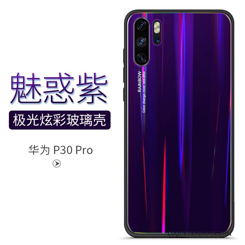 Huawei P30 Pro Coque Rouge Silicone Verre Protection